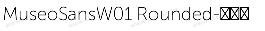 MuseoSansW01 Rounded字体转换